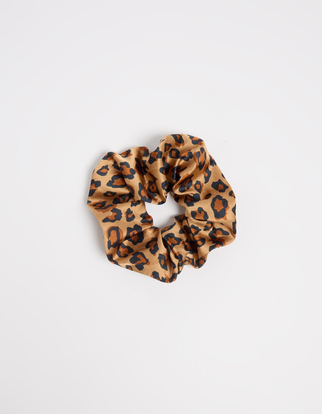 El&aacute;stico de Cabelo Scrunchie, Mulher, Castanho