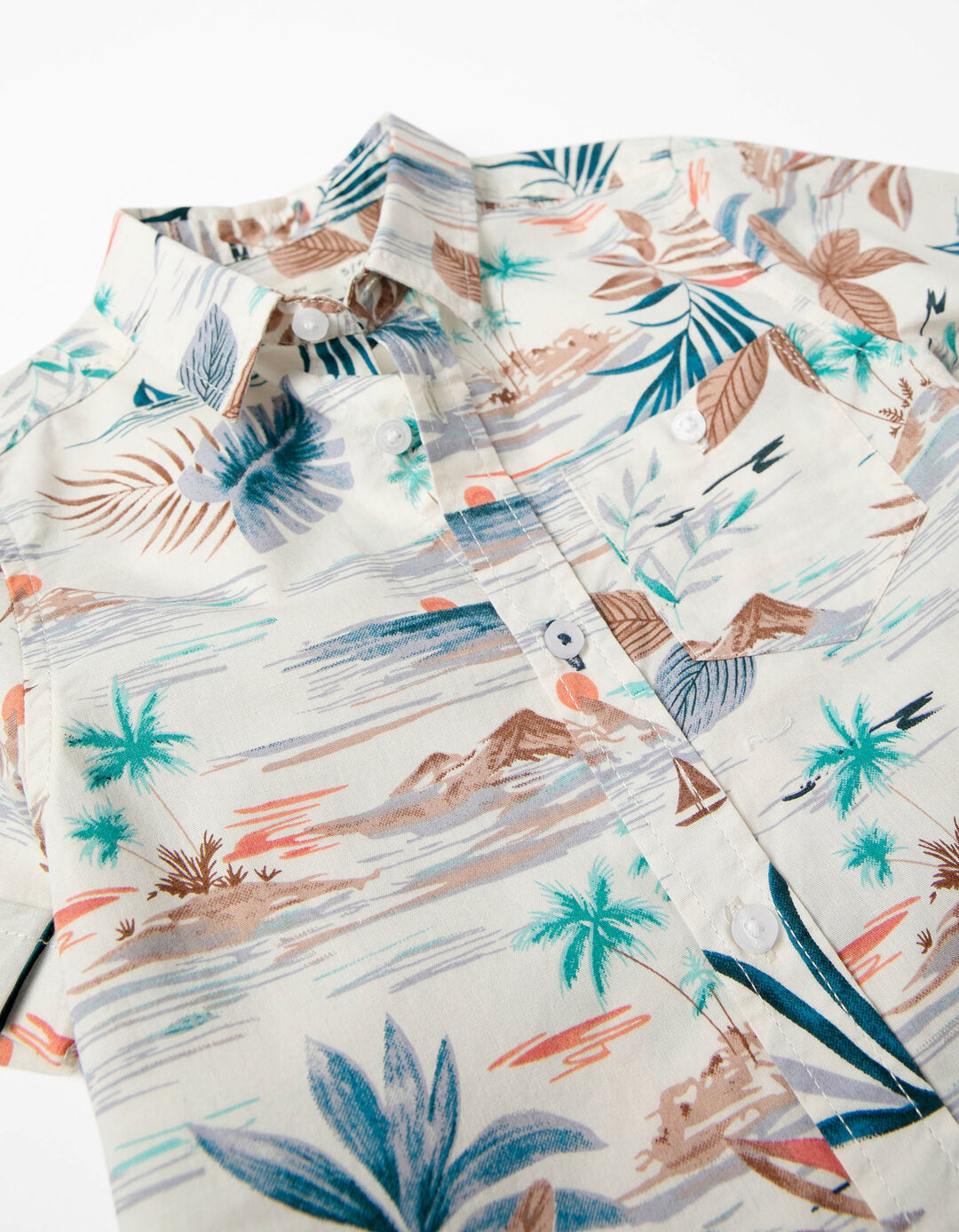 Camisa com Padrão para Menino, Multicolor