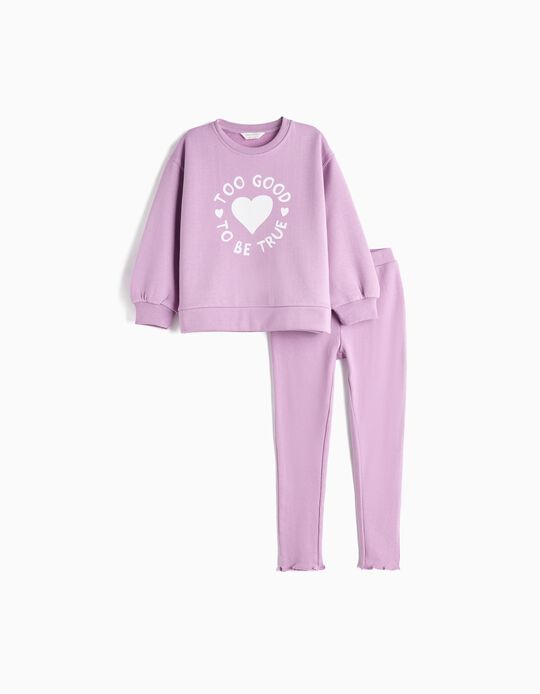 Comprar Online Fato de Treino, Menina, Lilás Claro