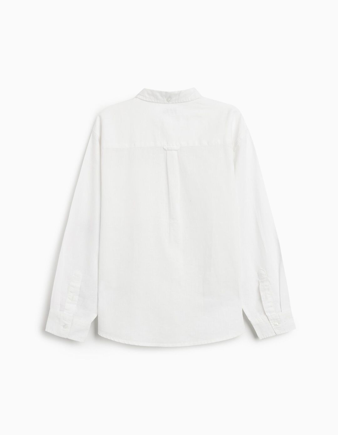 Camisa de Linho, Menino, Branco 