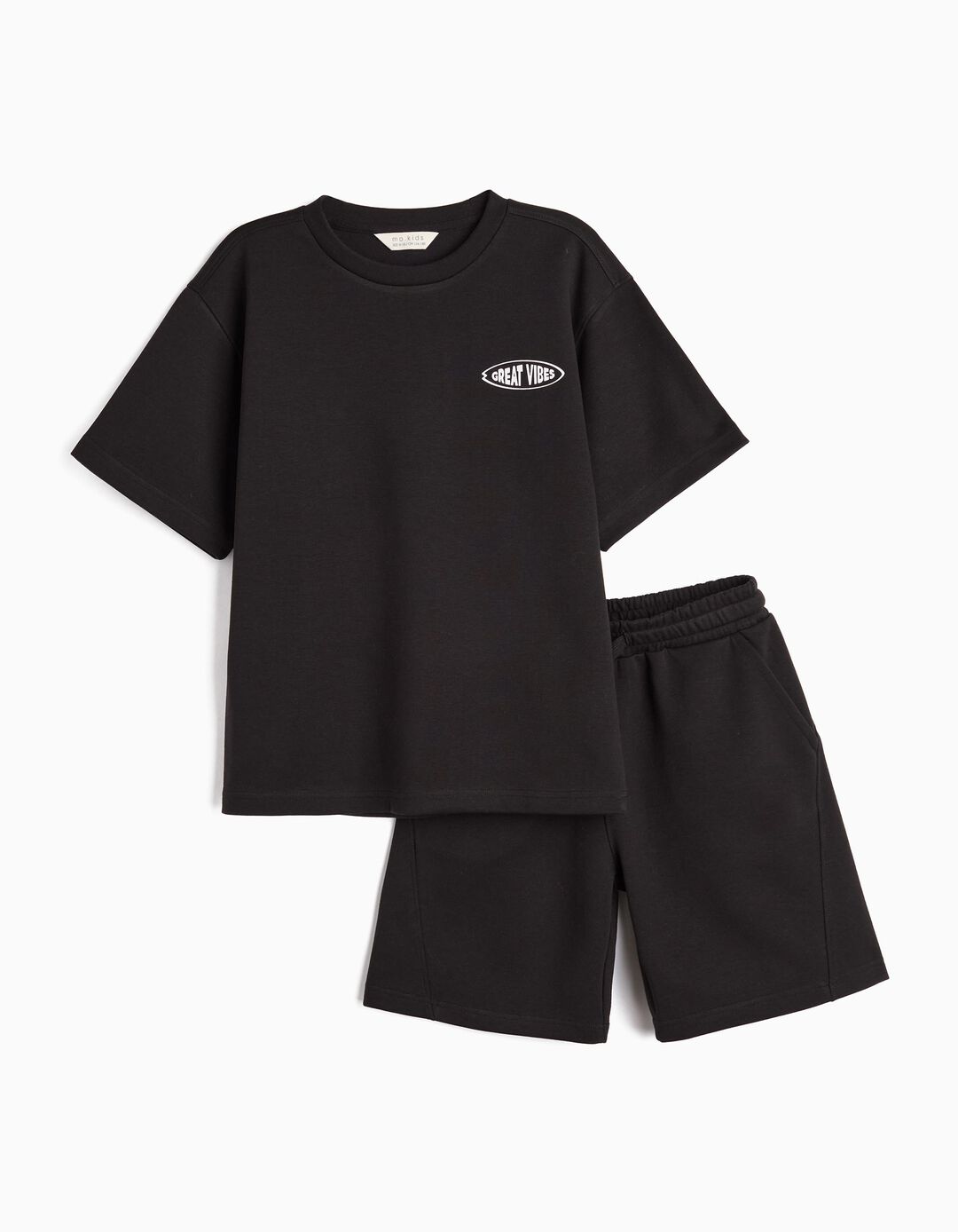 Conjunto T-Shirt e Calções, Menino, Preto