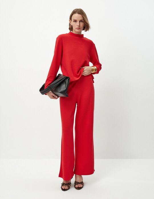 Comprar Online Calças Malha, Mulher, Vermelho