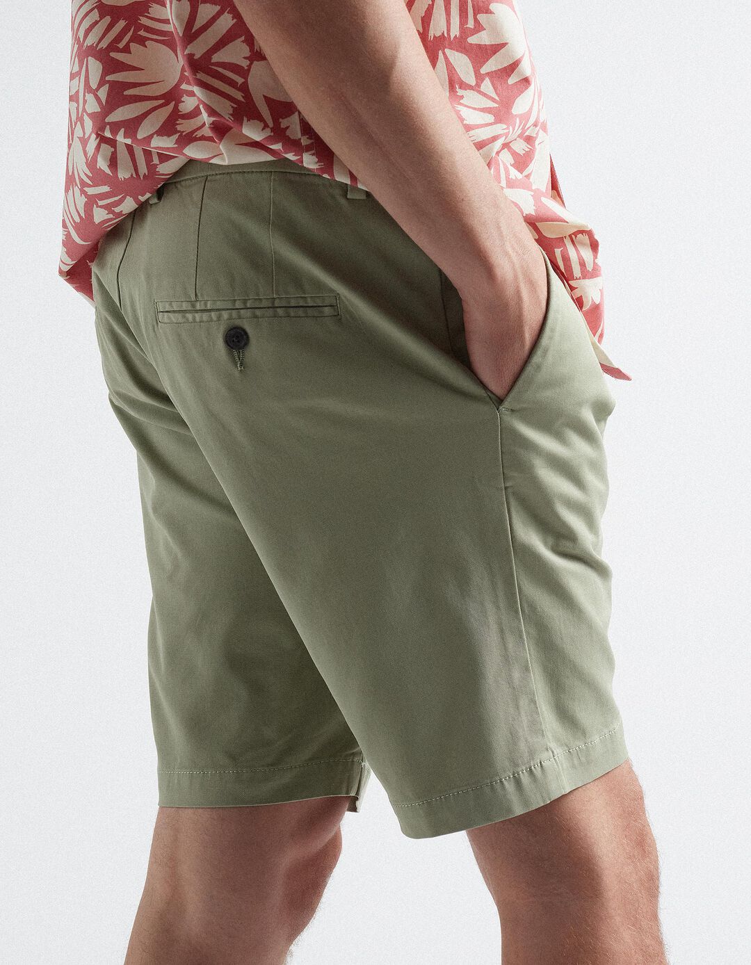 Calções Chino, Homem, Verde
