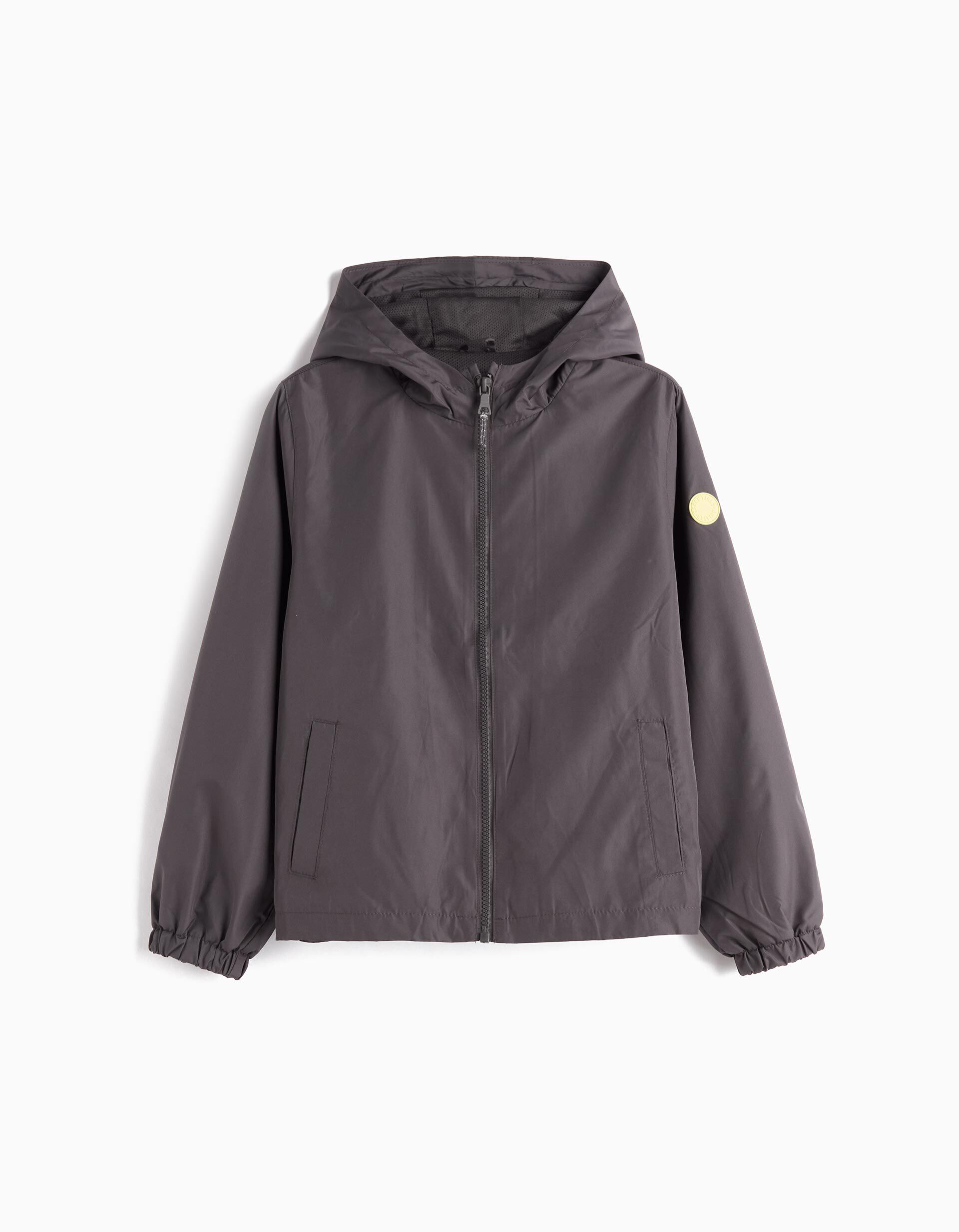 Parka com Capuz, Menino, Cinzento Escuro