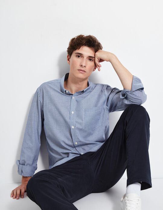 Comprar Online Camisa, Homem, Azul escuro