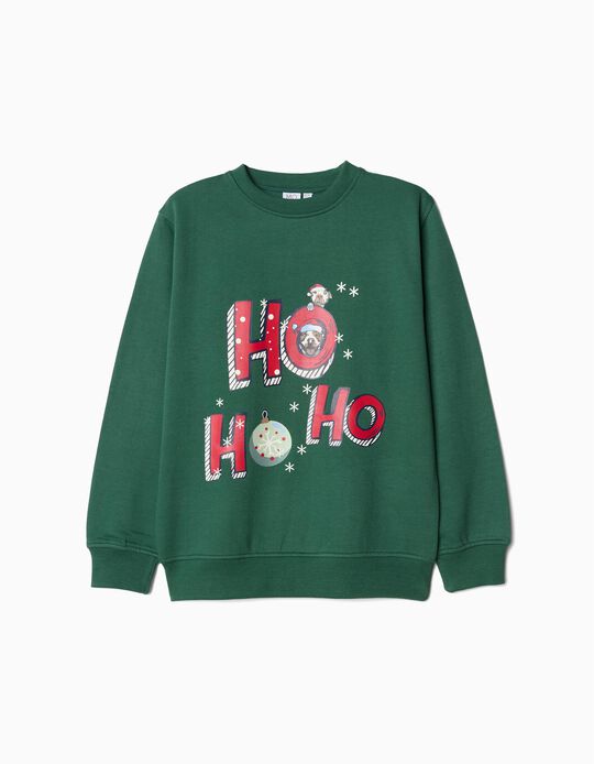 Comprar Online Sweatshirt de Felpa Natal, Menino, Verde