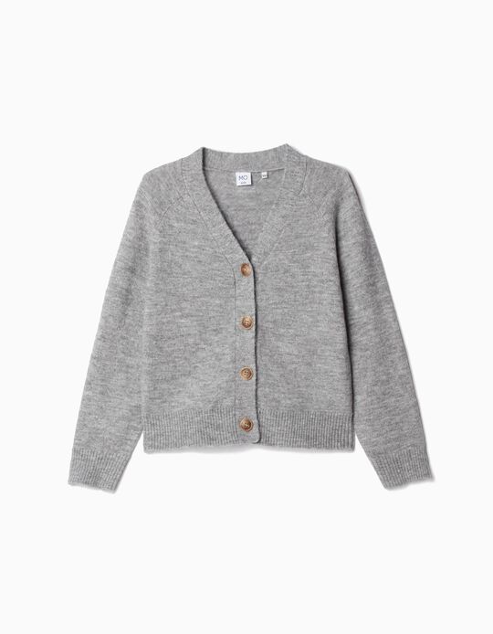 Comprar Online Casaco de Malha, Menina, Cinzento