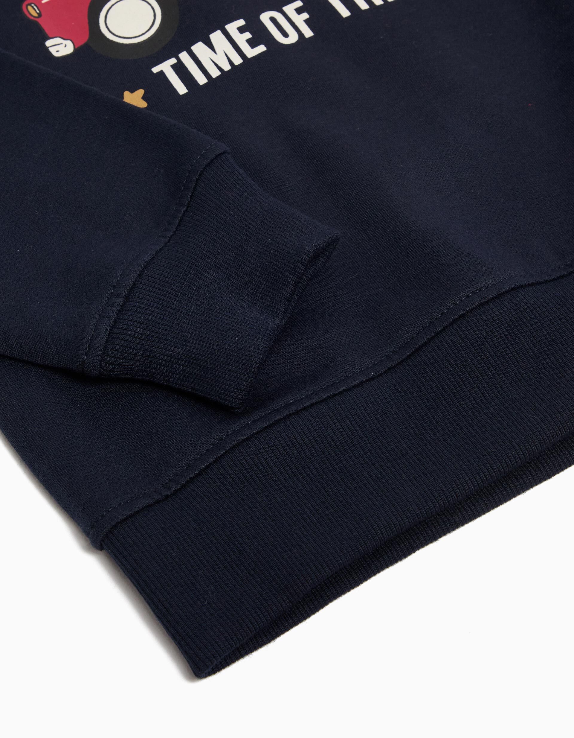 Comprar Online Sweatshirt de Felpa Natal, Menino, Azul Escuro