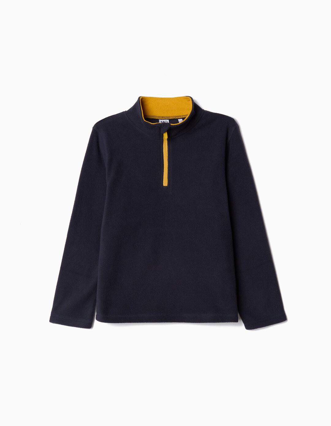 Sweatshirt Polar Fecho de Correr, Menino, Azul Escuro