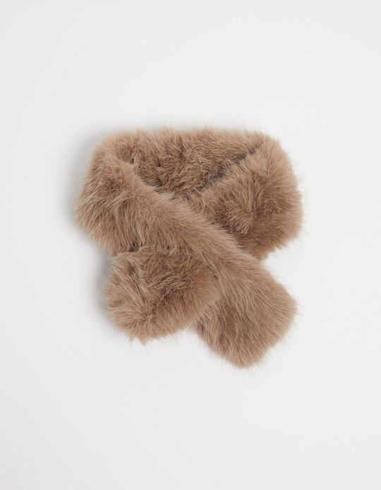 Comprar Online Cachecol Pelo Sintético, Mulher, Castanho Claro