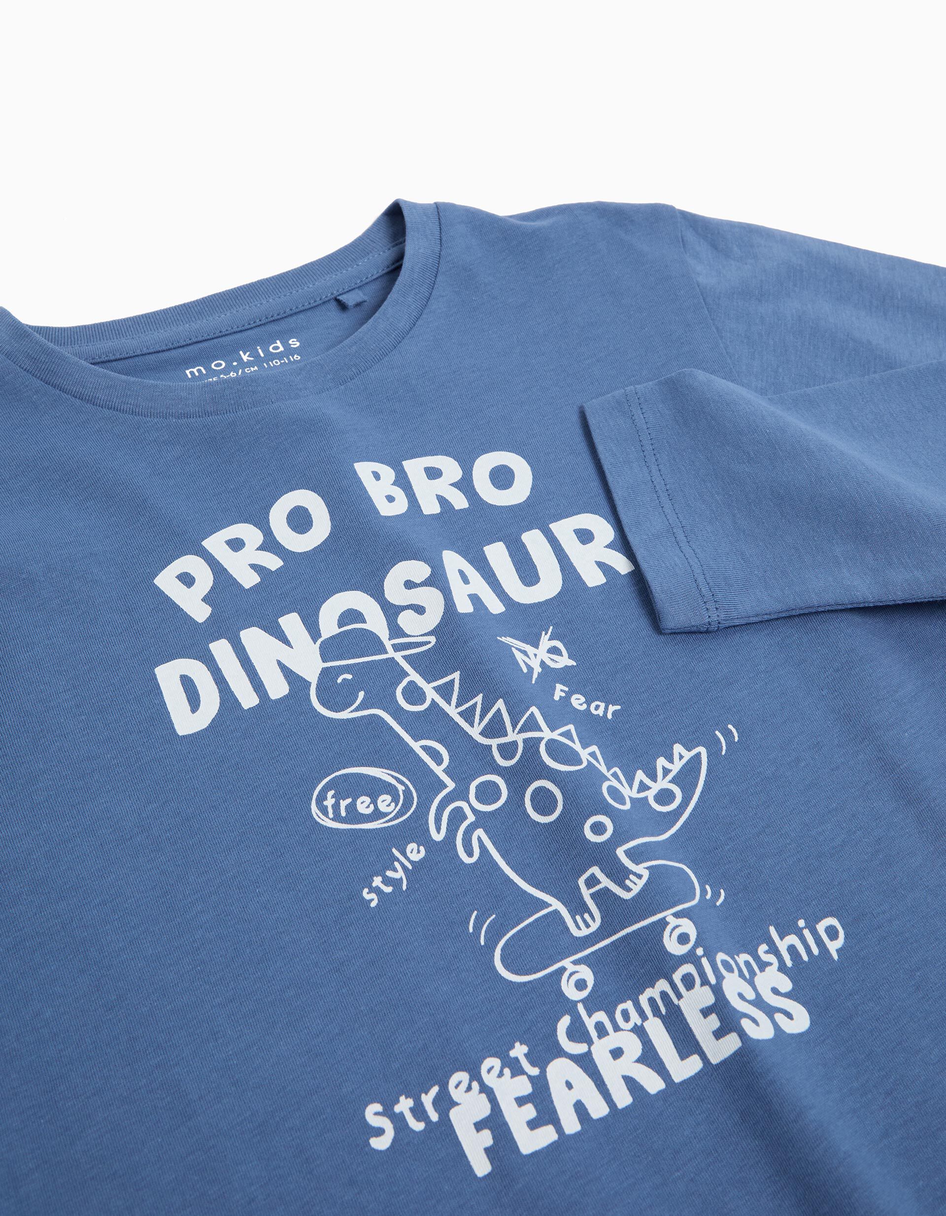 Comprar Online T-shirt de Manga Comprida, Menino, Azul