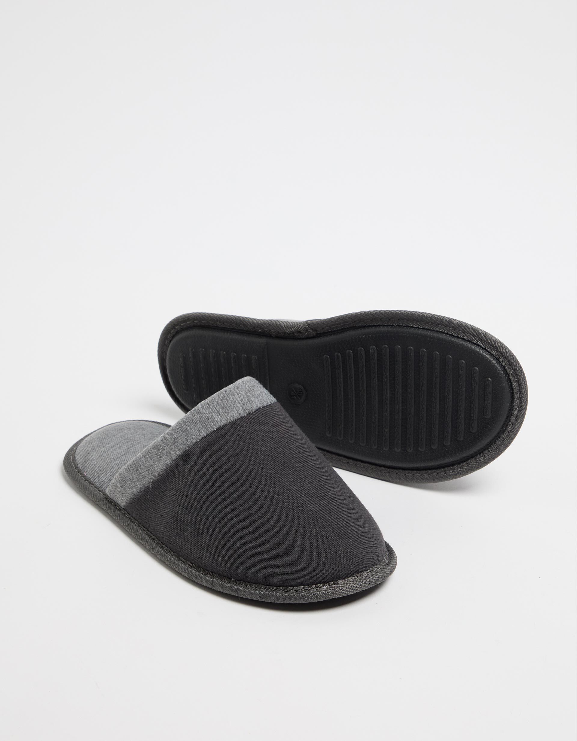 Comprar Online Chinelos de Quarto Jersey, Homem, Cinzento
