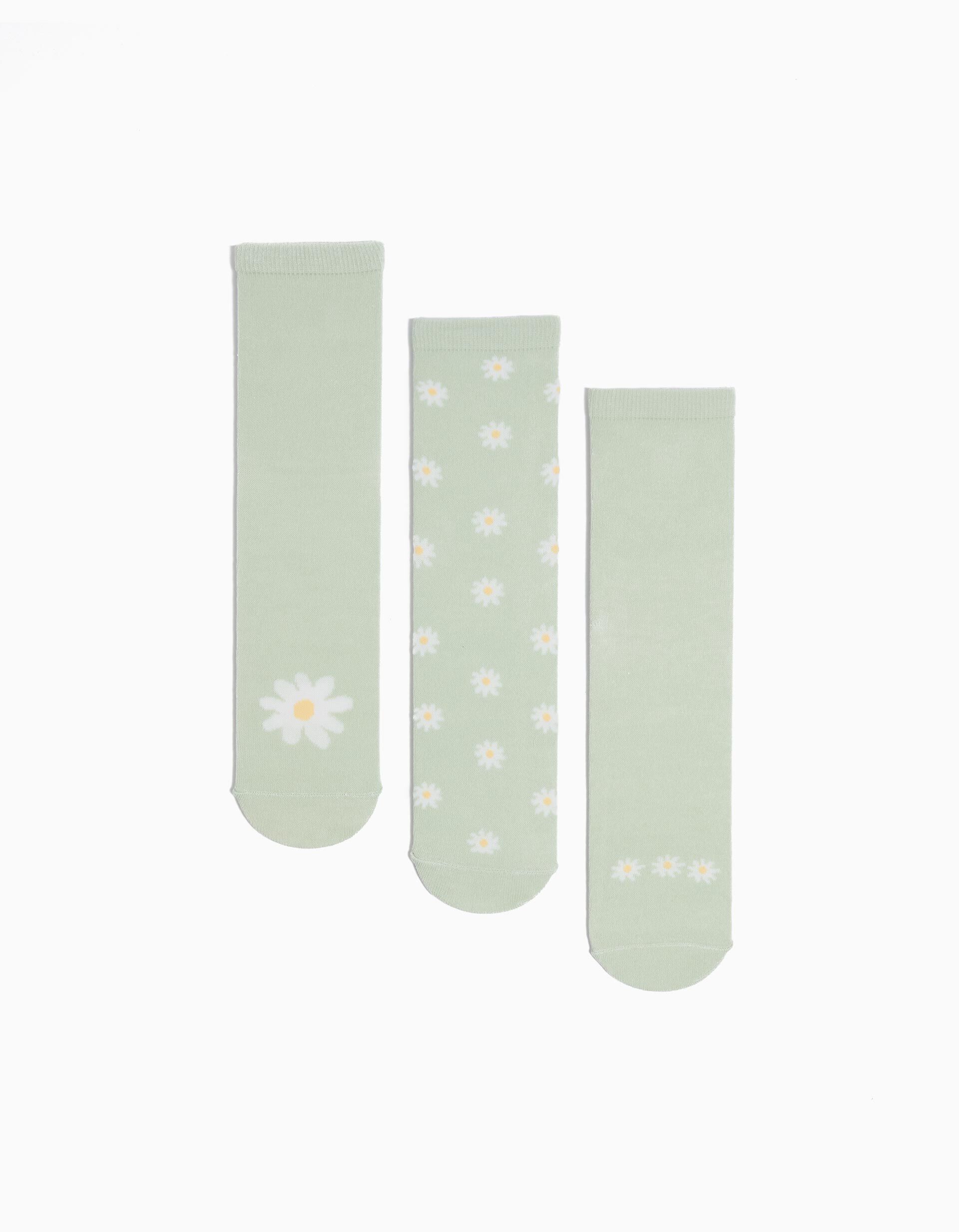 Pack 3 Pares de Meias Antiderrapantes, Menina, Multicor
