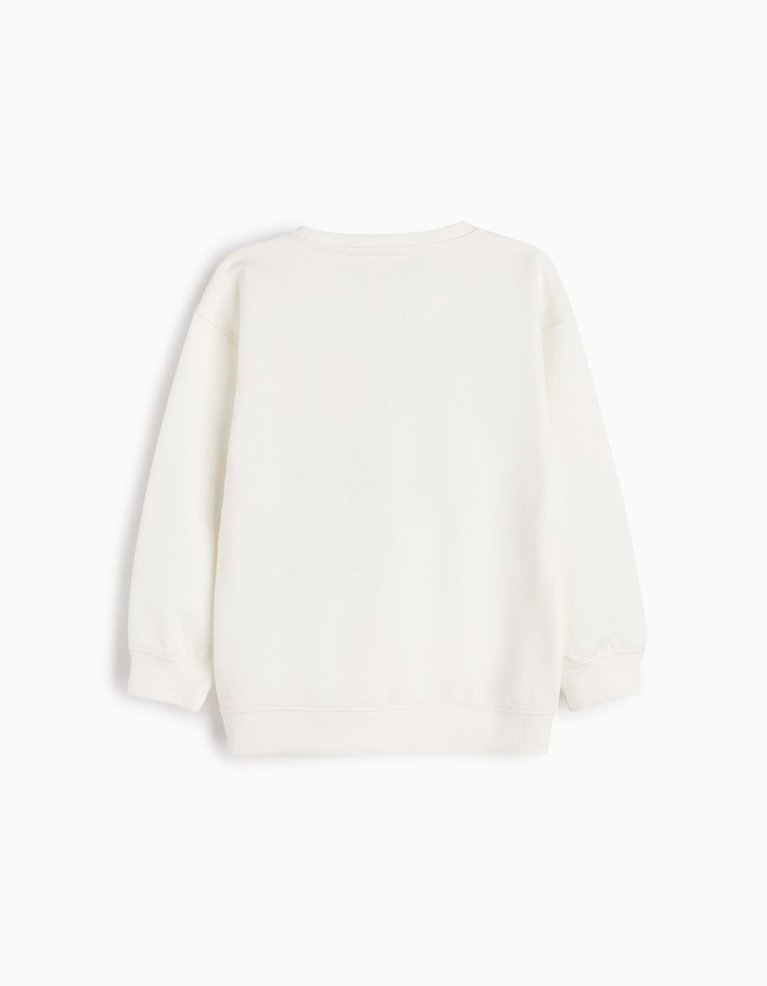 Sweatshirt de Felpa Estampado, Menino, Branco