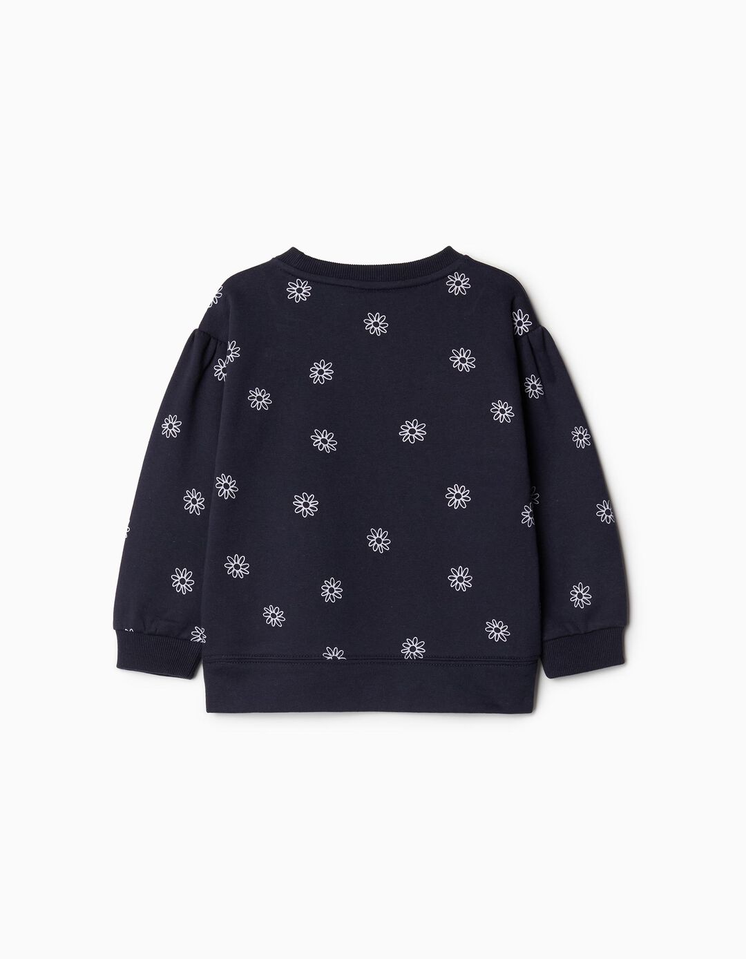 Sweatshirt de Felpa Estampada, Menina, Azul Escuro