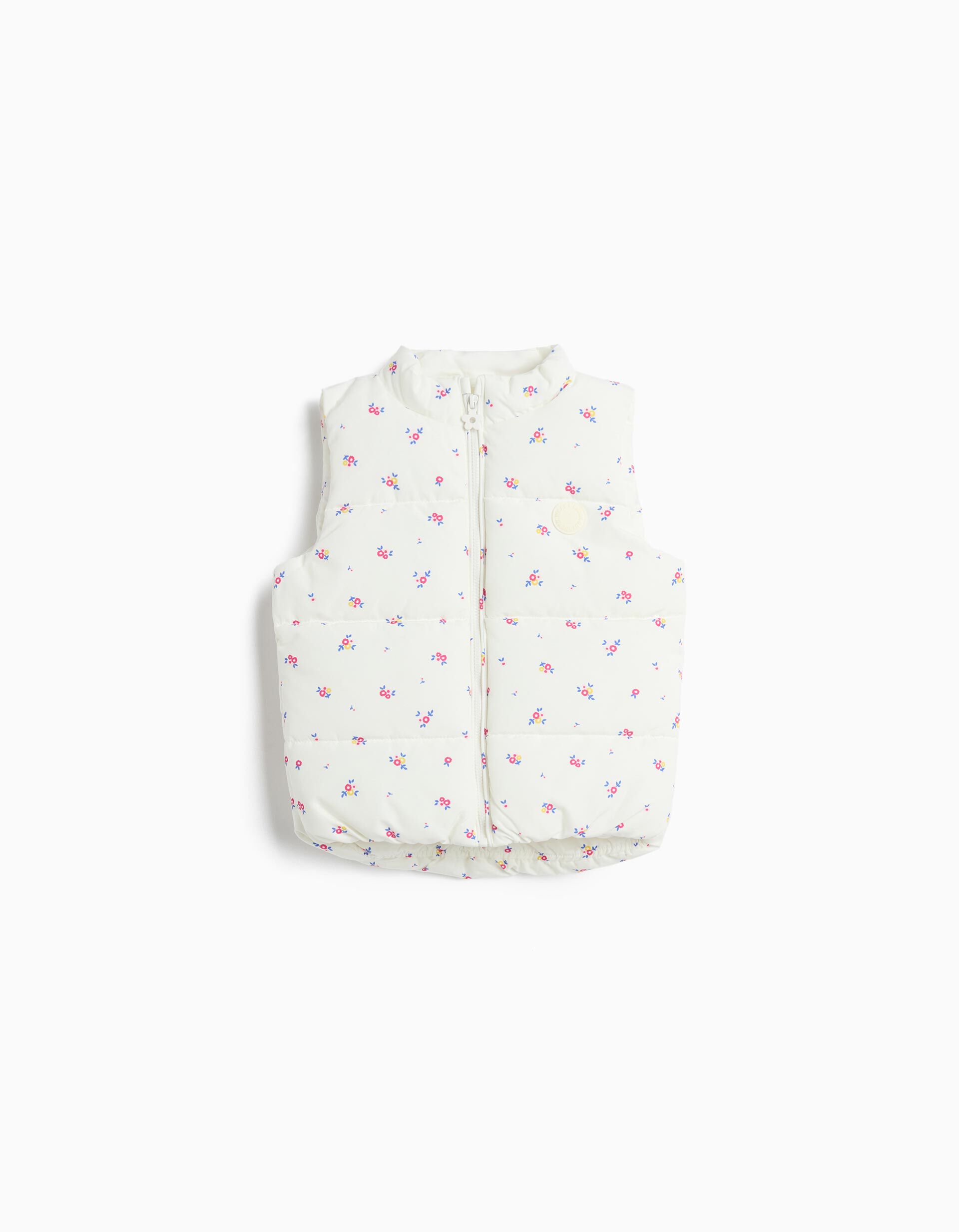 Colete Acolchoado, Menina, Branco