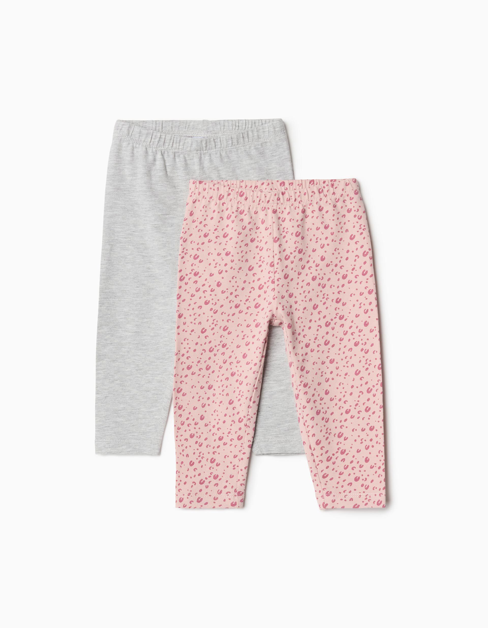 Pack 2 Pares de Leggings, Menina, Multicor