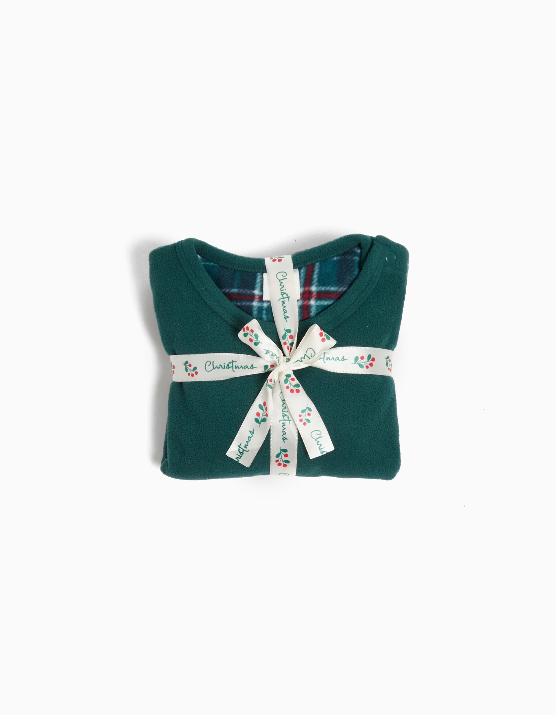 Comprar Online Pijama Polar Natal, Menina, Verde Escuro