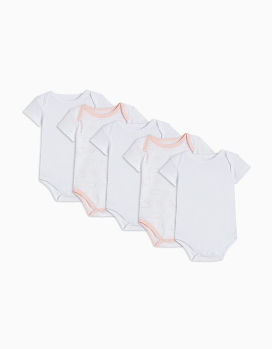 Comprar Online Pack 5 Bodies de Manga Curta, Menina, Multicor