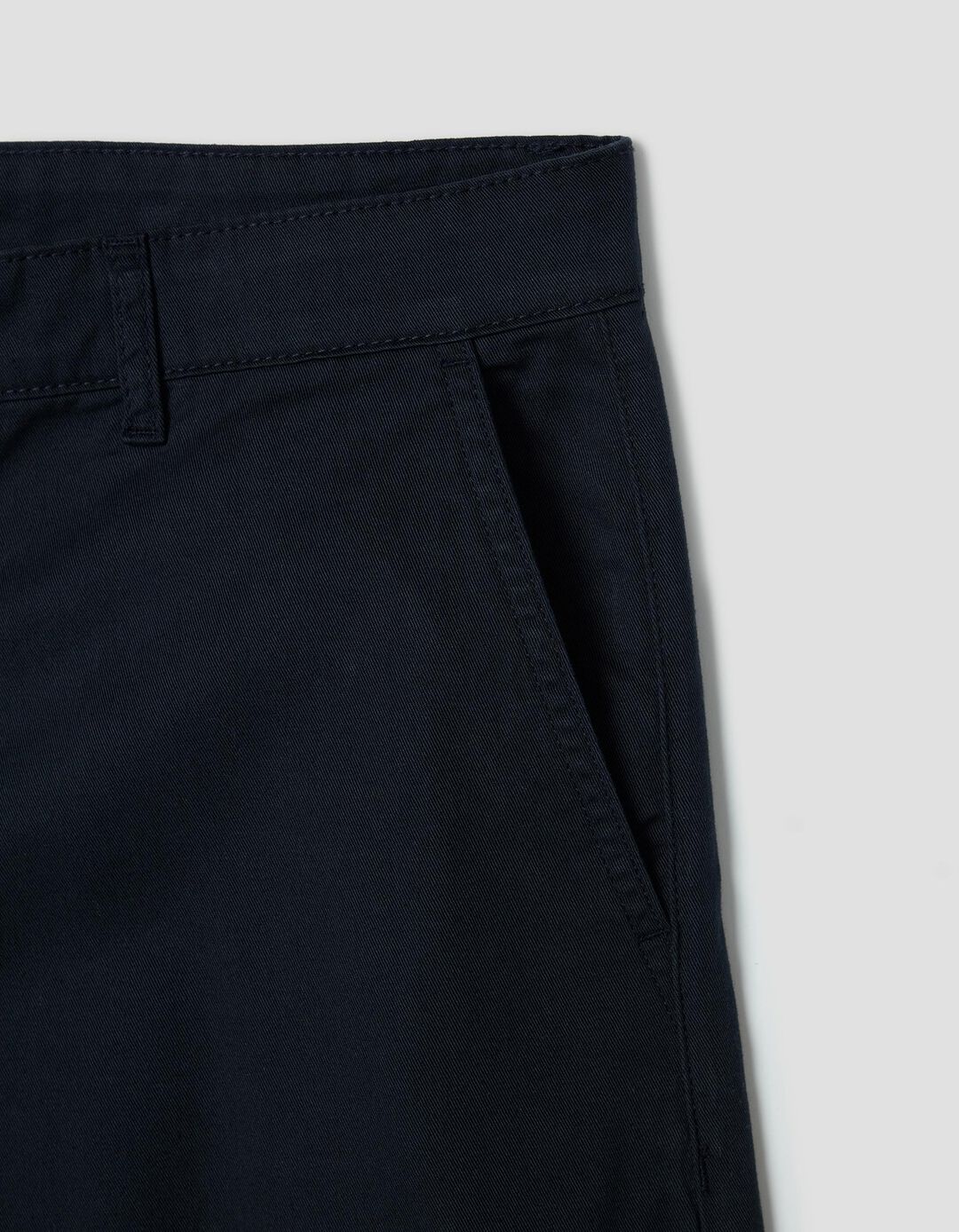 Calças de Sarja Regular Fit, Homem, Azul Escuro