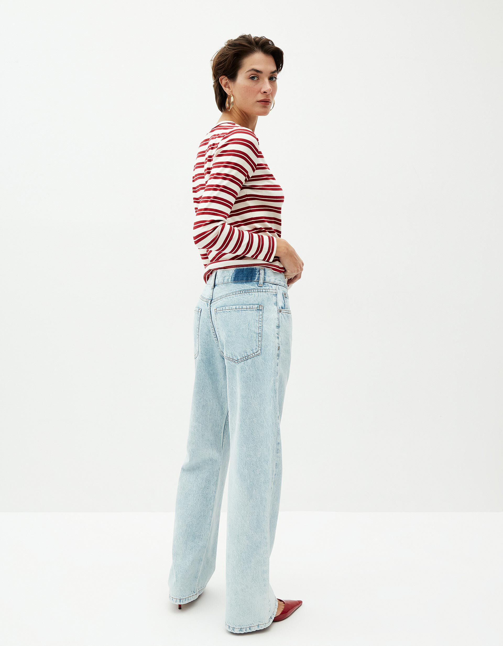 Comprar Online Cal&ccedil;as de Ganga Wide Leg, Mulher, Azul Claro