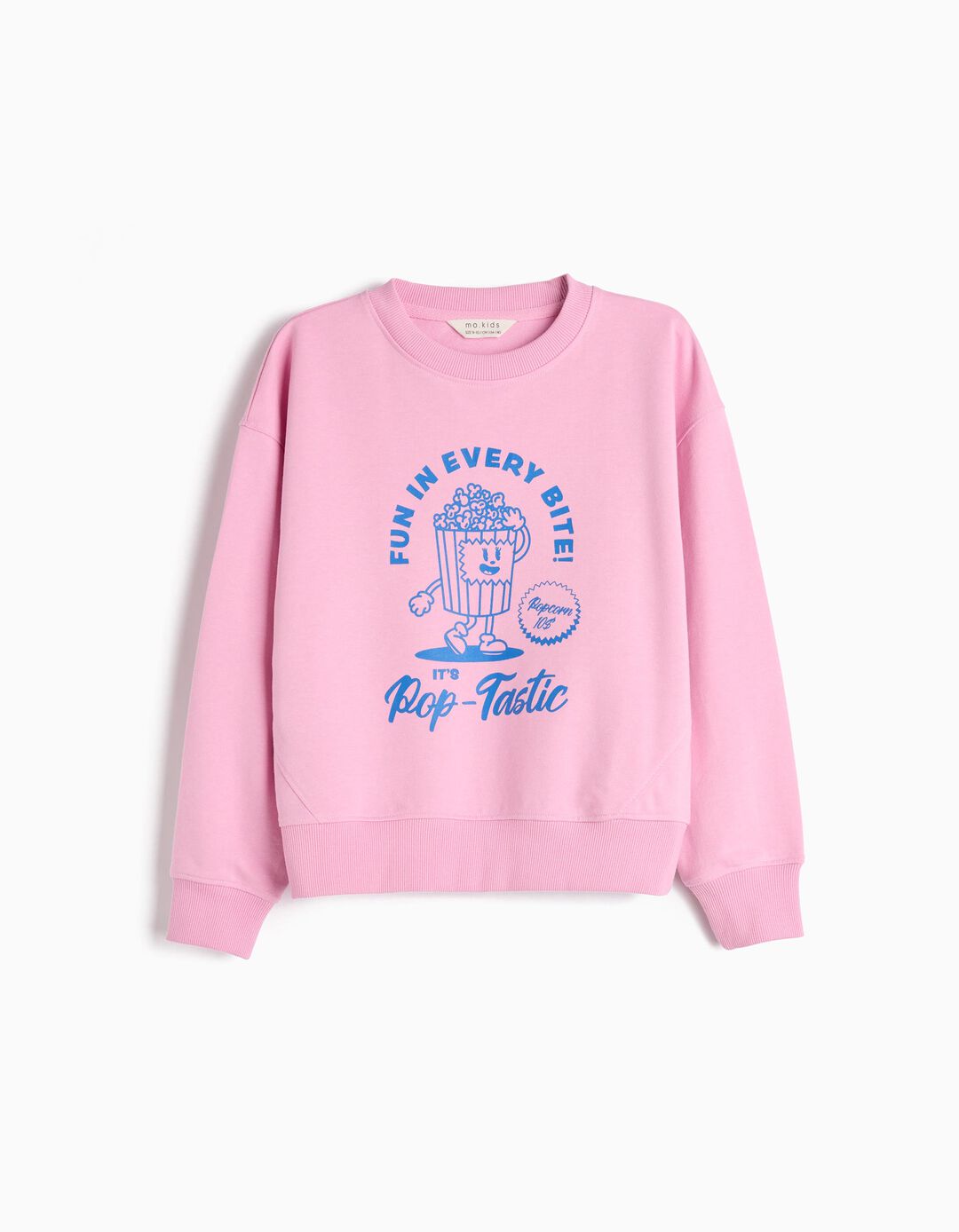 Sweatshirt Estampado, Menina, Rosa 