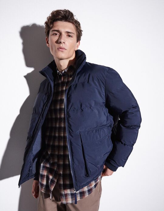 Comprar Online Casaco Acolchoado, Homem, Azul Marinho