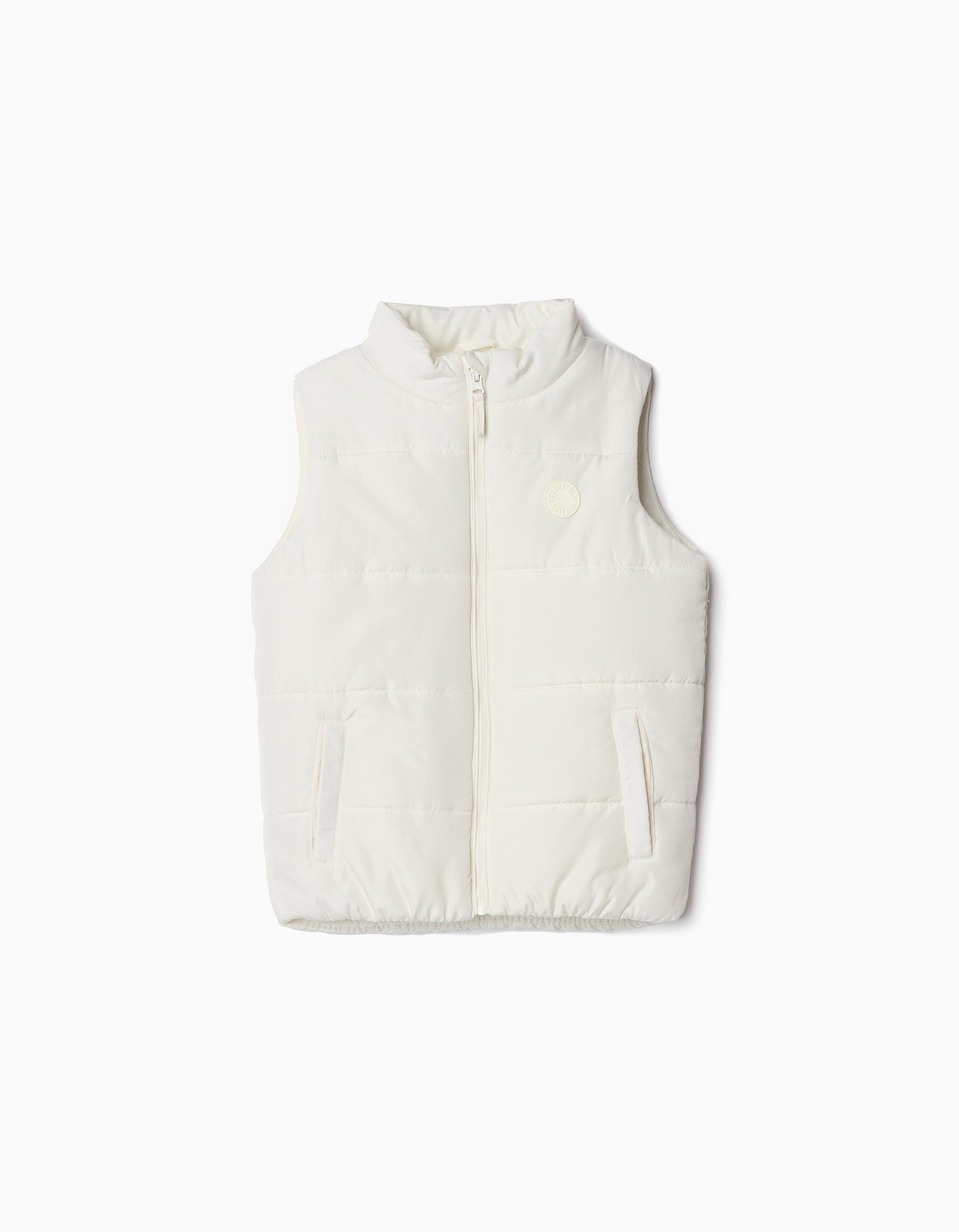 Colete Acolchoado, Menina, Branco