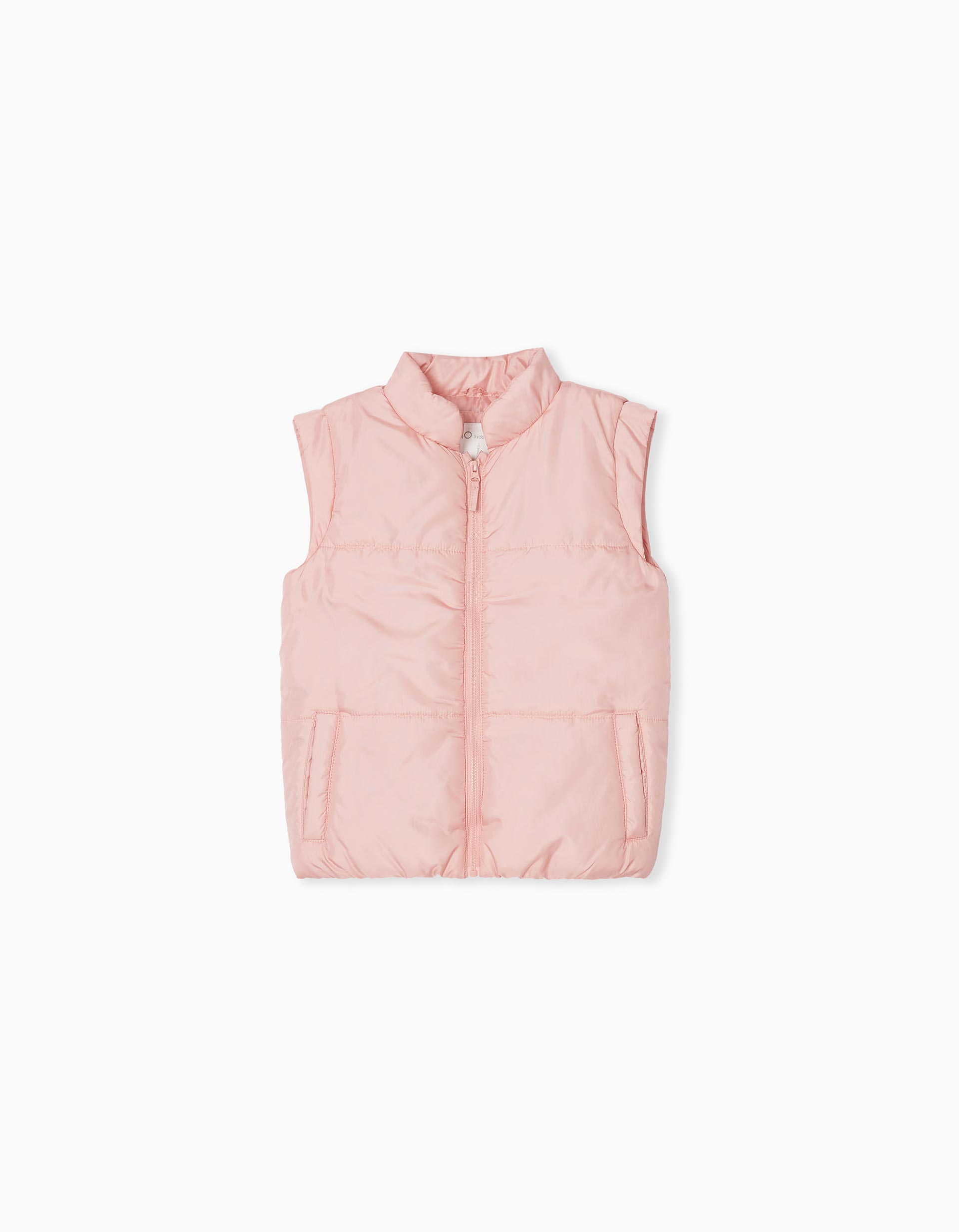 Colete Acolchoado, Menina, Rosa Claro