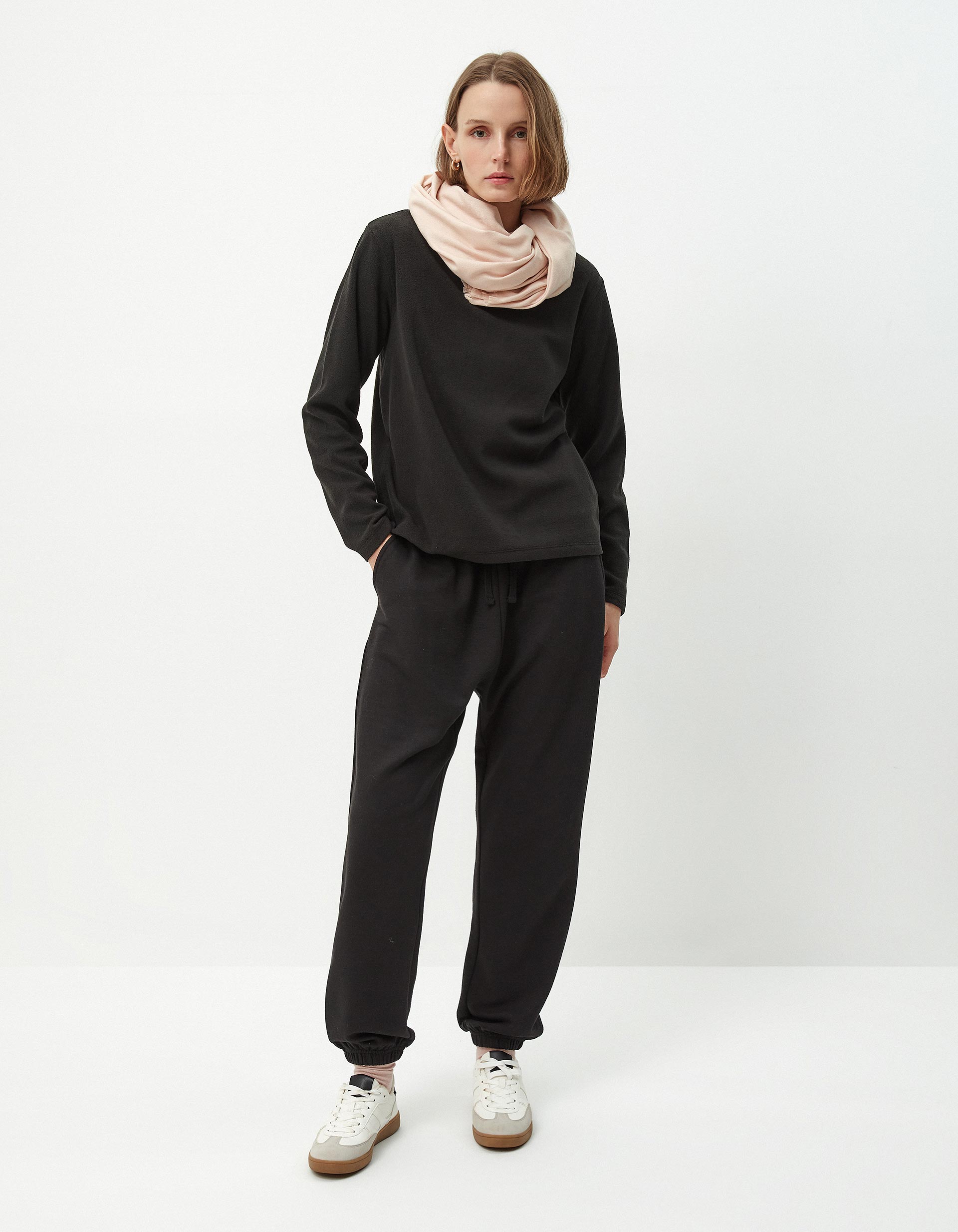 Joggers de Felpa, Mulher, Preto