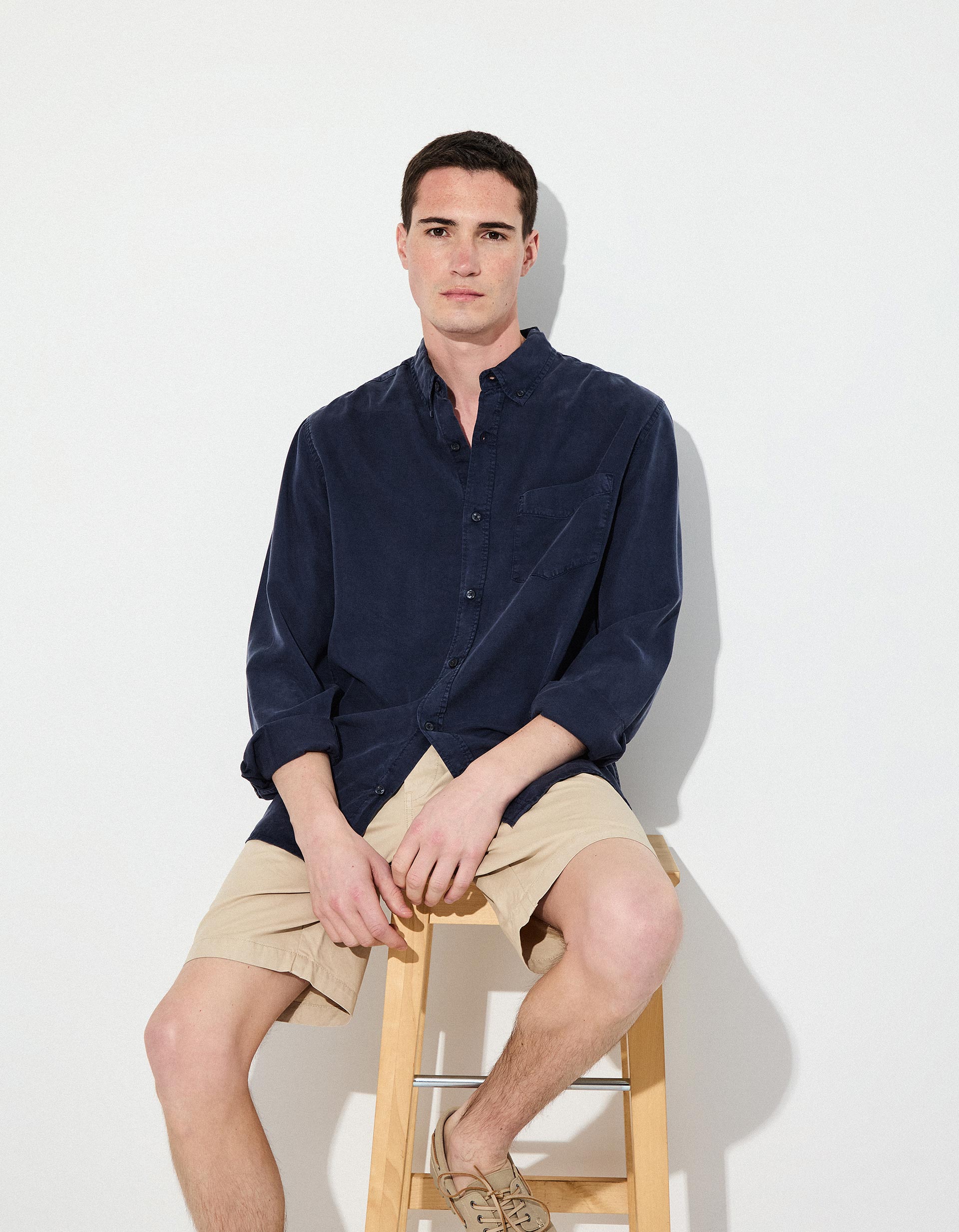 Camisa, Homem, Azul Escuro