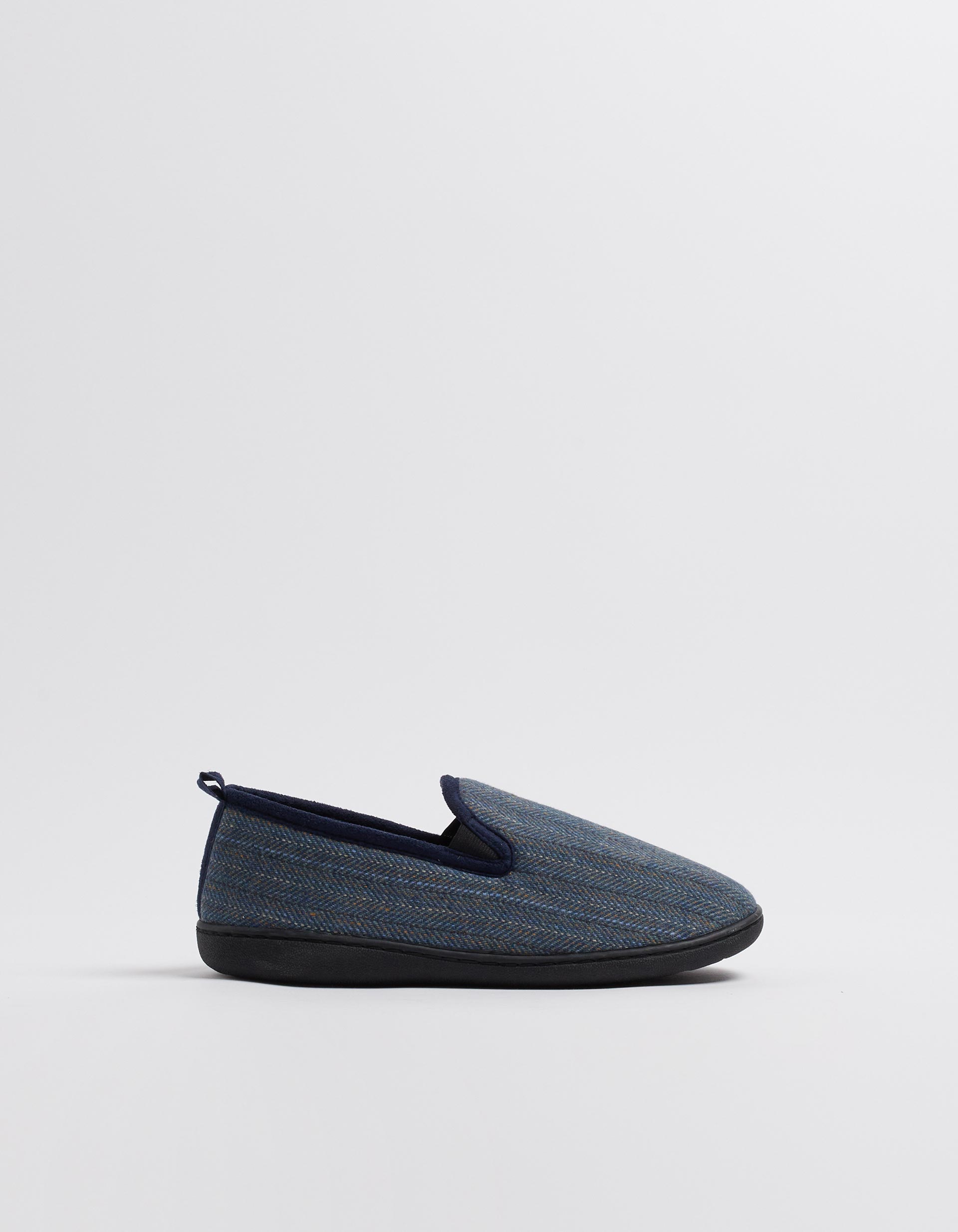 Pantufas Textura, Homem, Azul