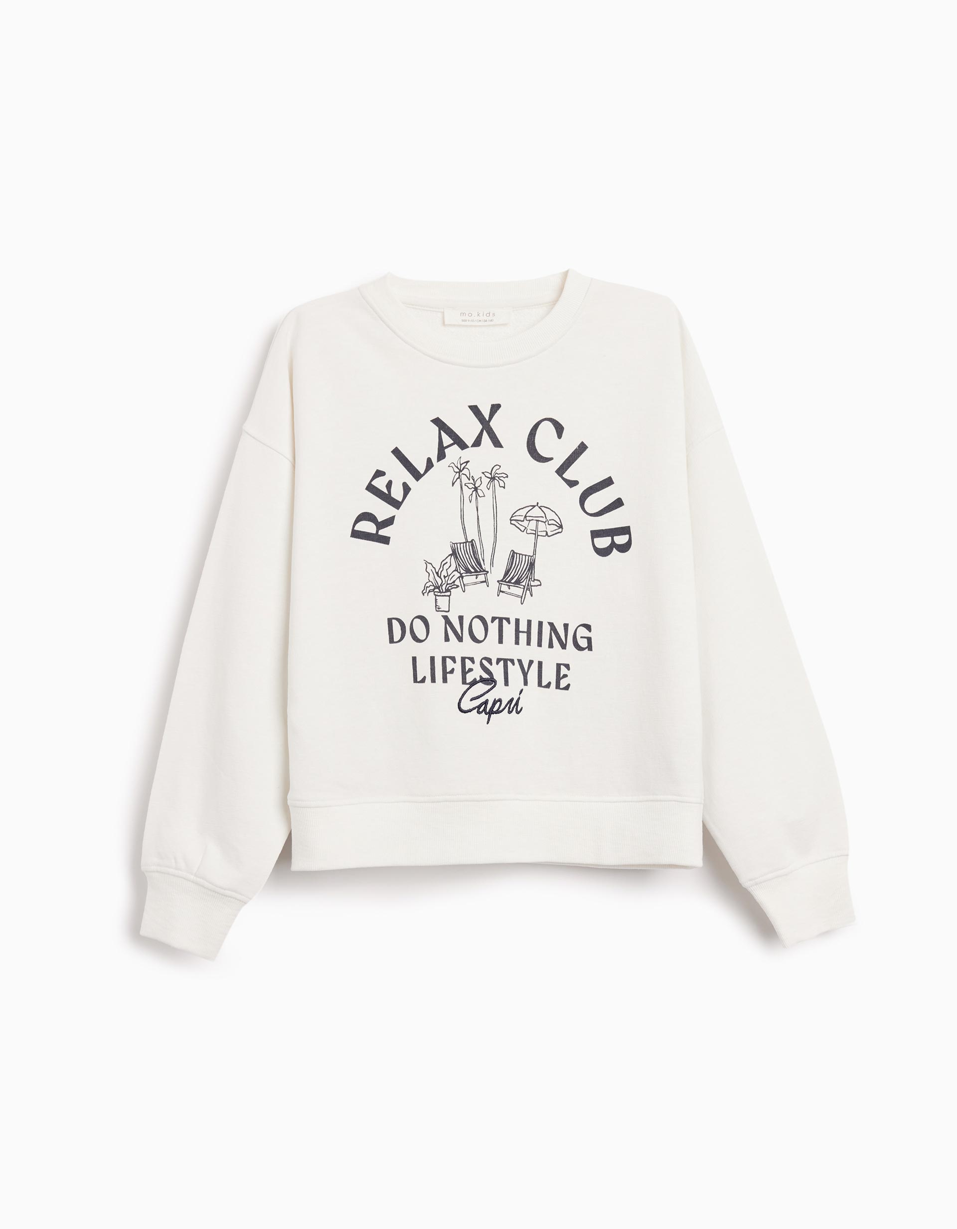 Sweatshirt, Menina, Branco 