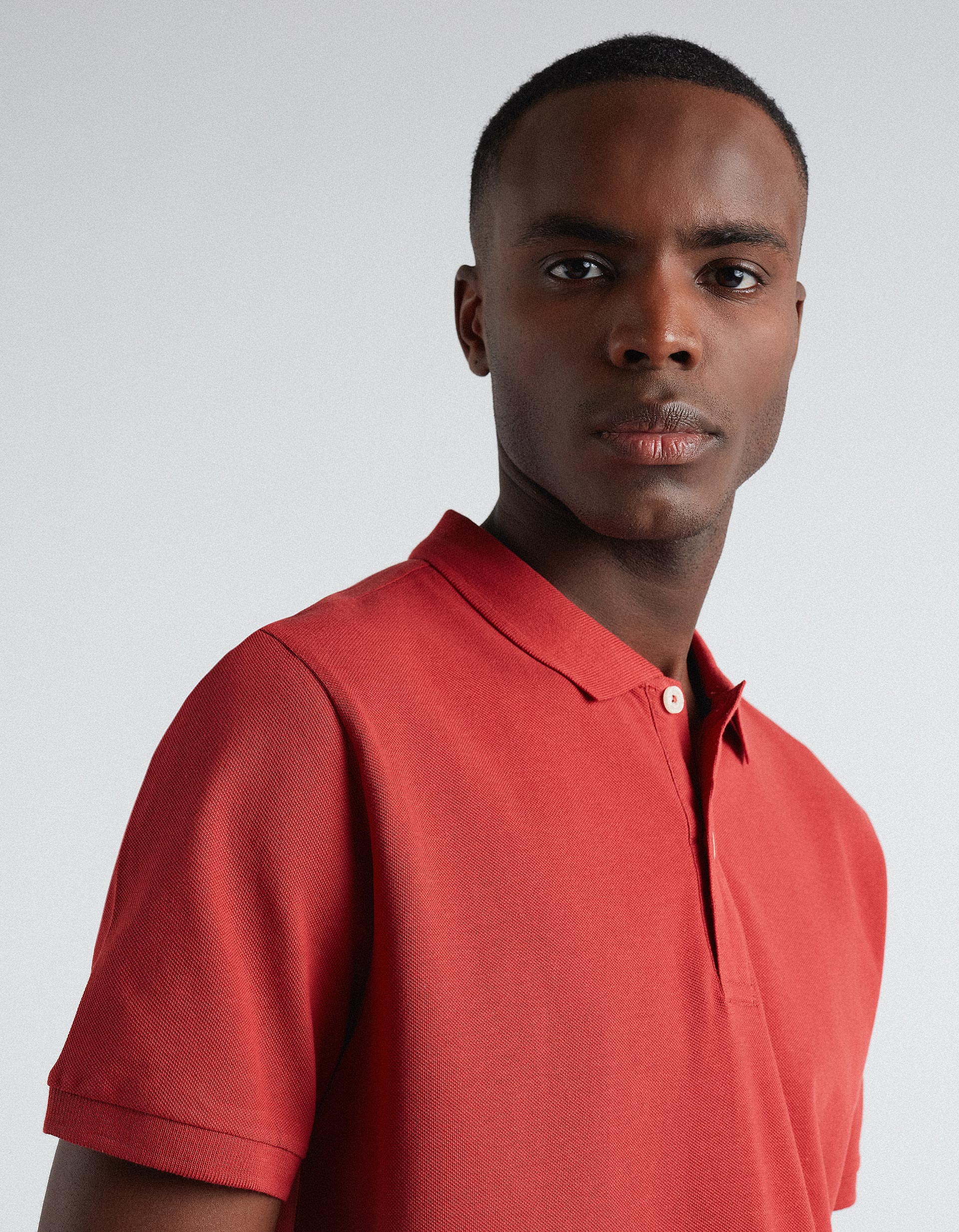 Polo Piquet, Homem, Vermelho