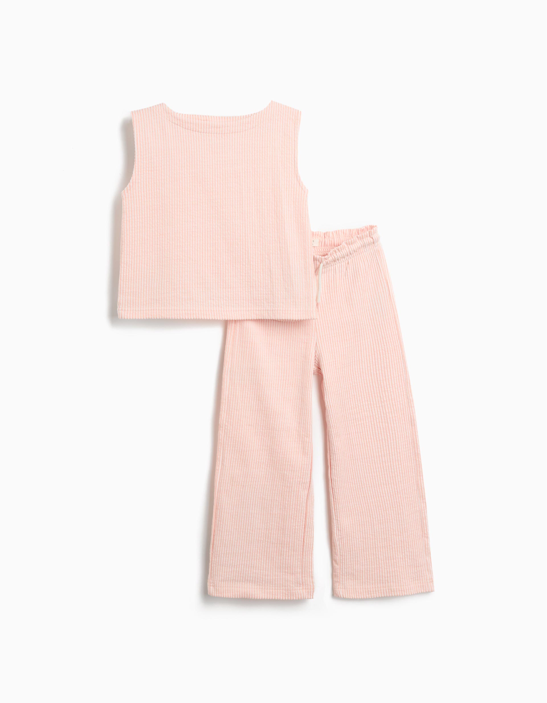 Conjunto às Riscas, Menina, Salmão