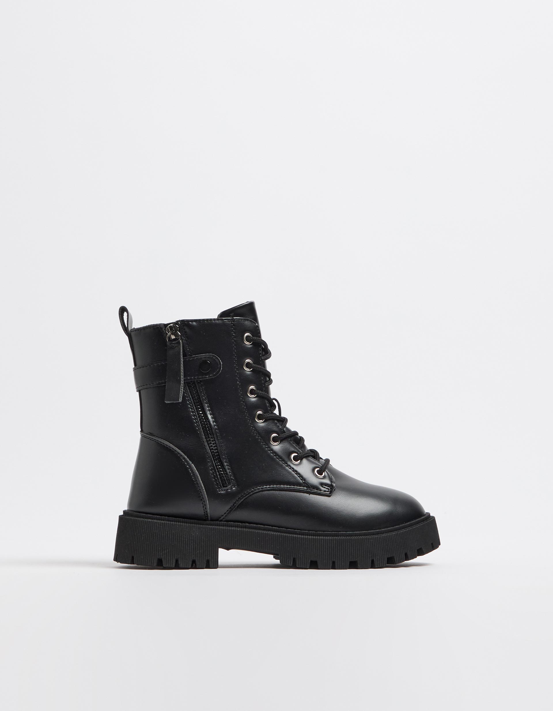 Botas Cordões, Mulher, Preto