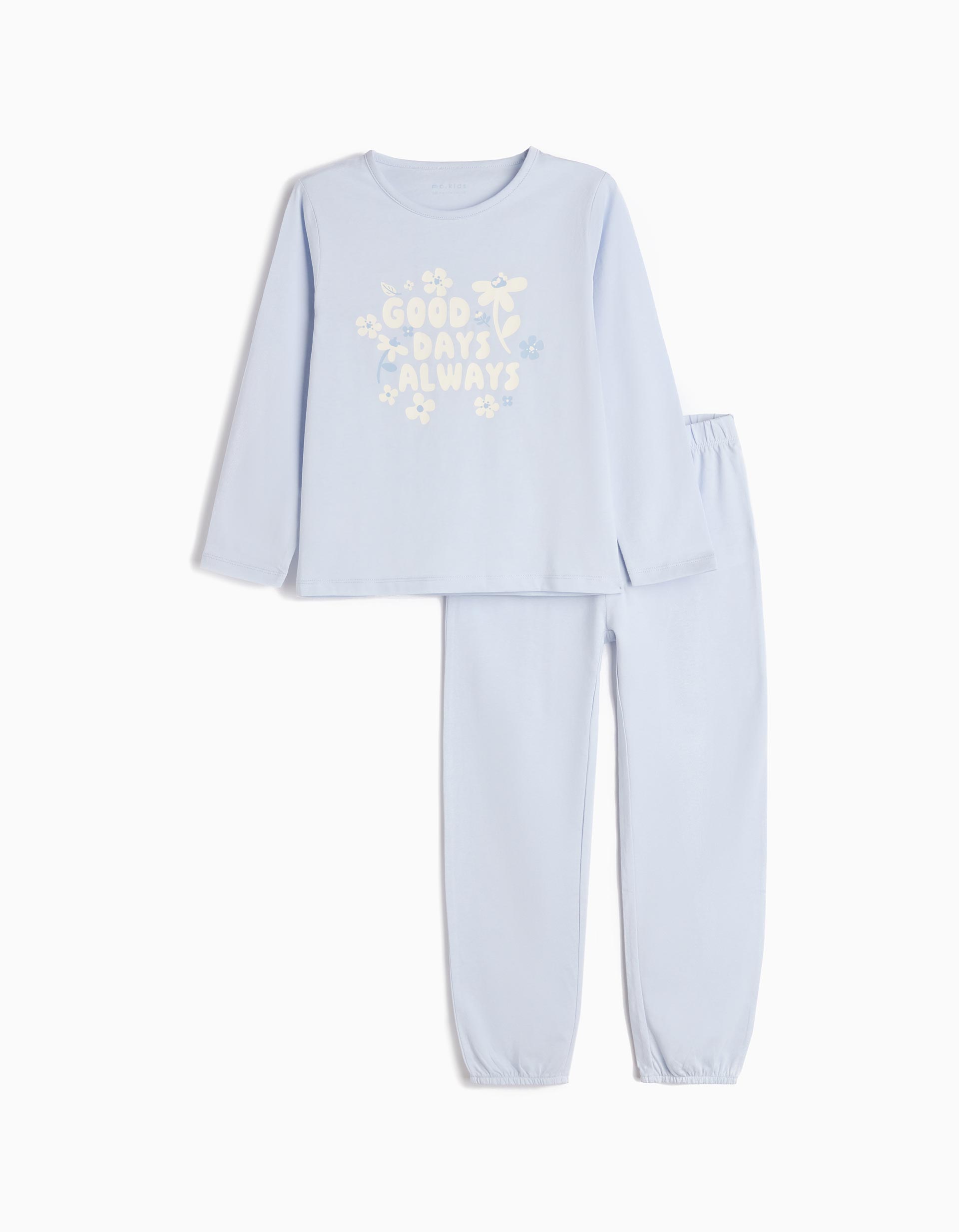 Pijama Jersey, Menina, Azul Claro