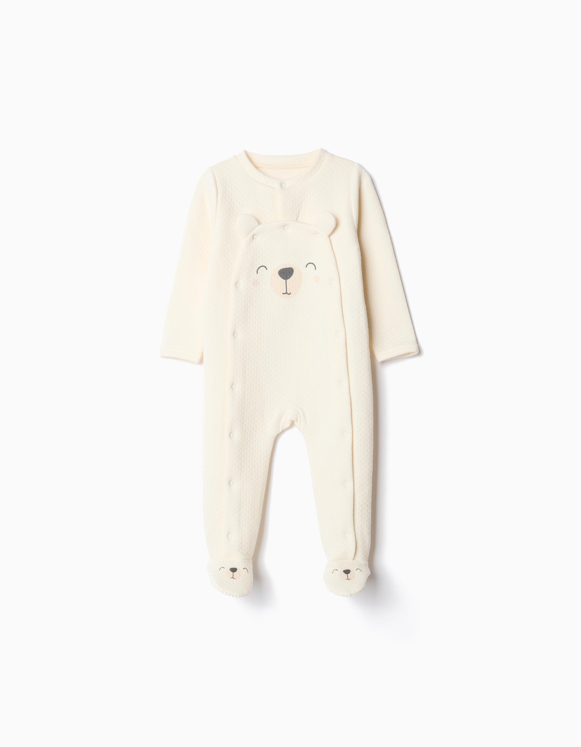 Babygrow de Manga Comprida, Bebé, Bege Claro