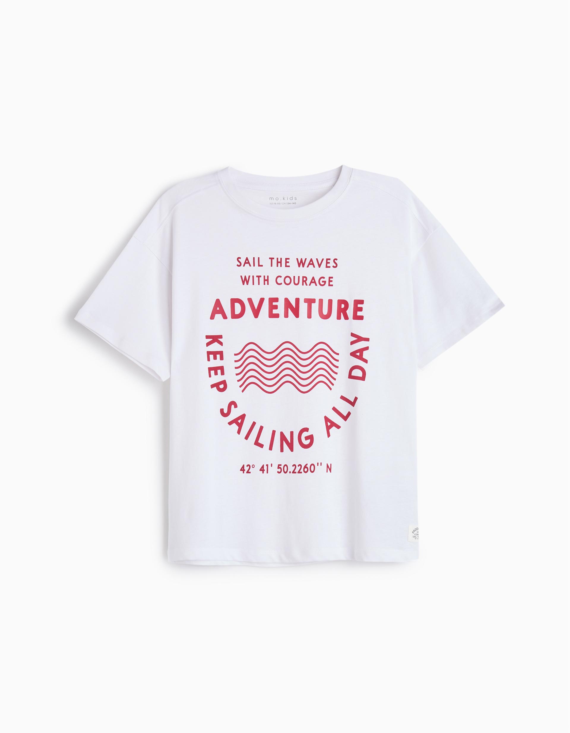 T-shirt Estampado, Menino, Branco