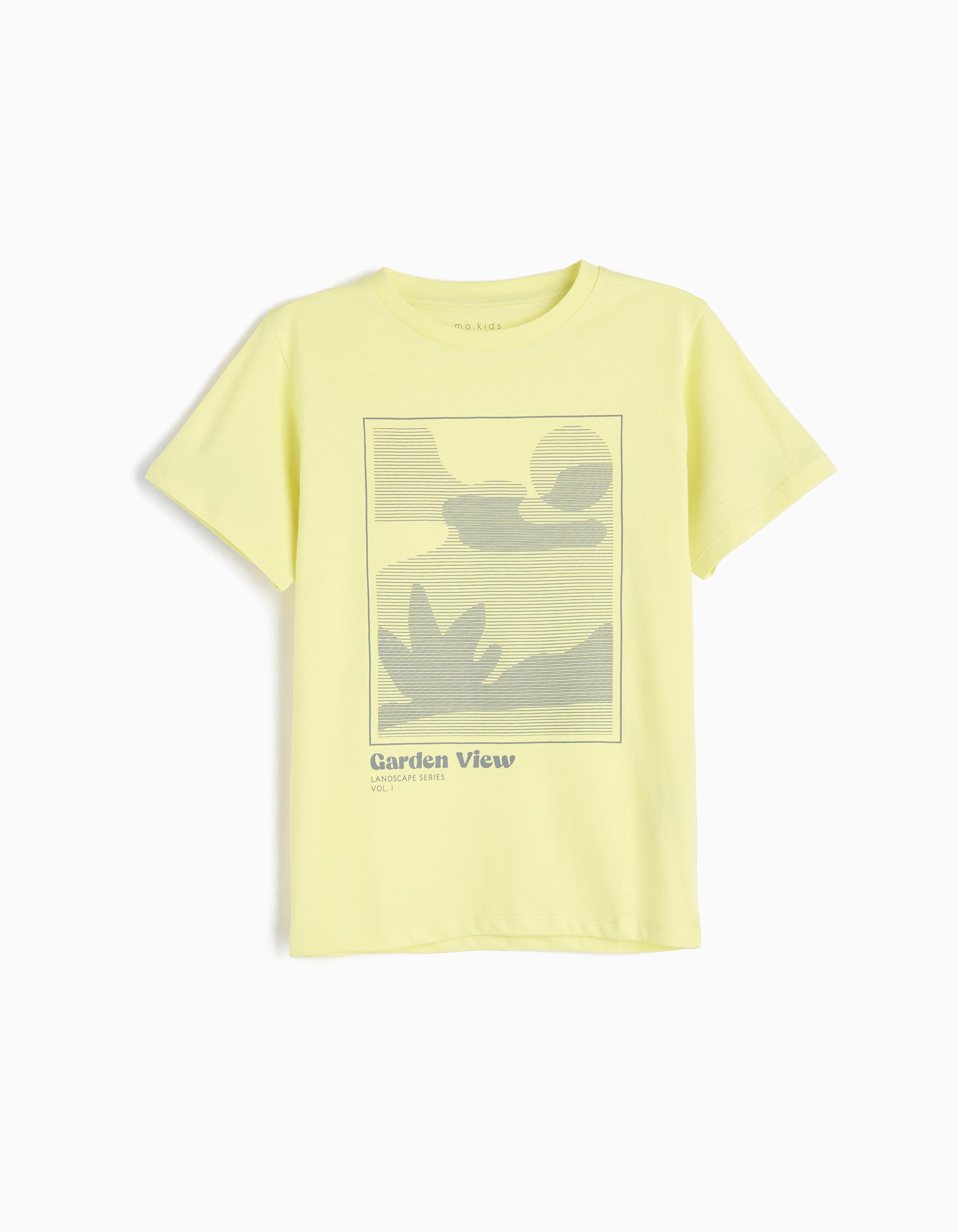 T-shirt Estampado, Menino, Amarelo Claro 