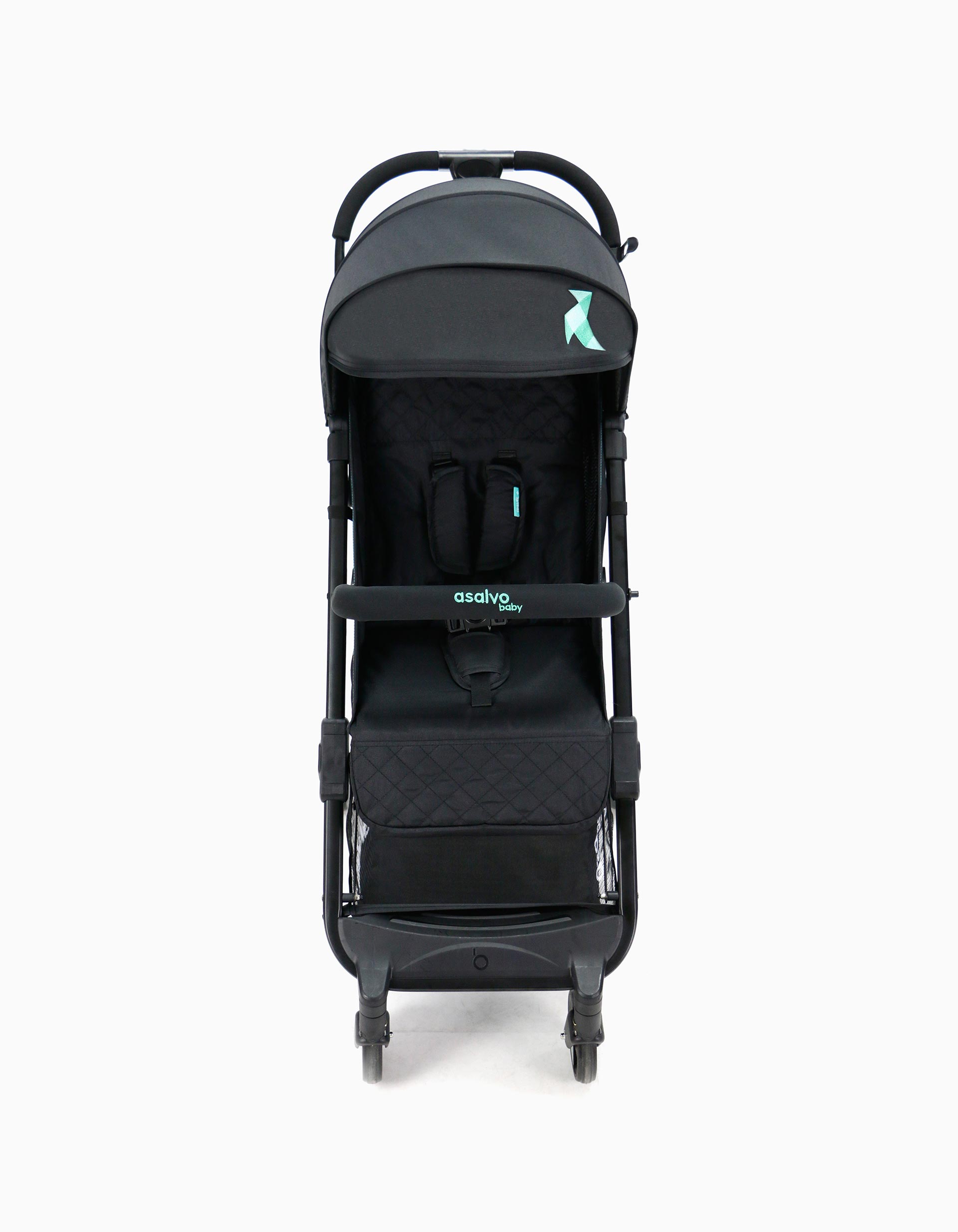 Carrinho de Passeio Travel Asalvo Black Aqua