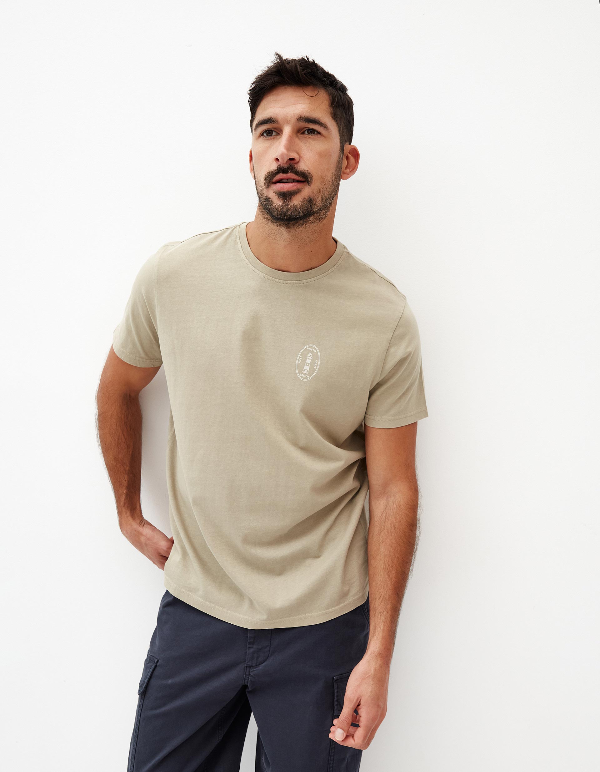 T-shirt, Homem, Verde Escuro
